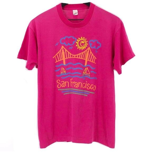 90s San Francisco graphic tshirt 1990s vintage - Picture 1 of 4
